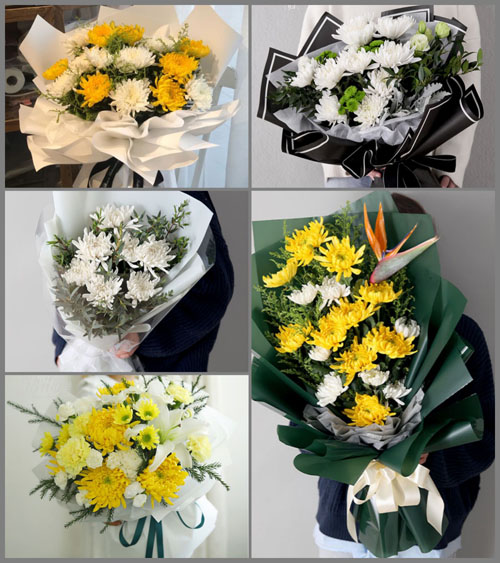 江西景德镇浮梁县湘湖镇白事花束代送